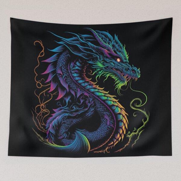 Item preview, Menacing Japanese Dragon designed and sold by Soda-Pop-Art-87.