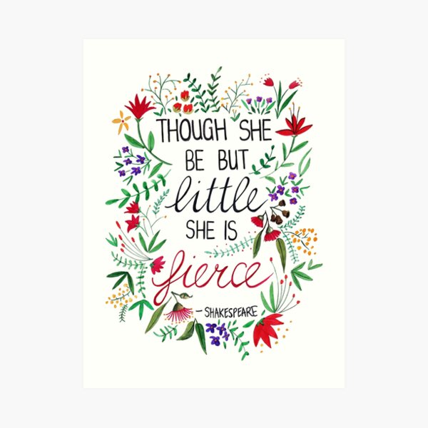 She Is Fierce Art Print