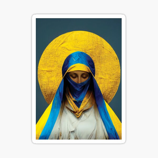 Aperçu de l'œuvre Vierge Marie ukrainienne créée et vendue par Oleksandra Pakholchuk.