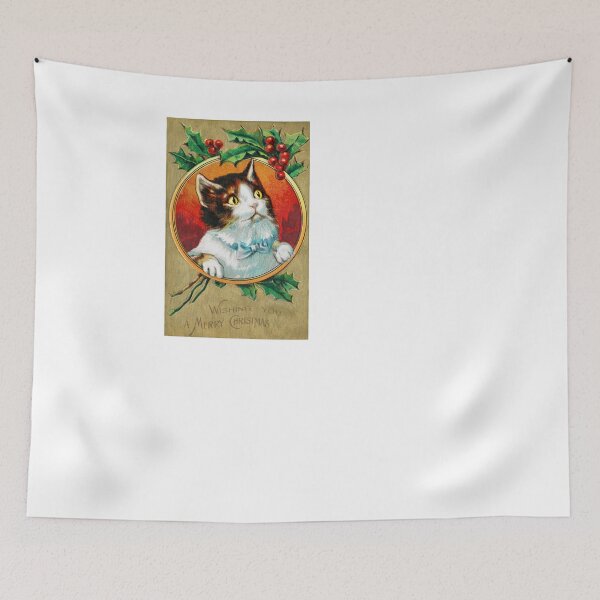 Item preview, Wishing you a Merry Christmas With Cat designed and sold by Oldetimemercan.