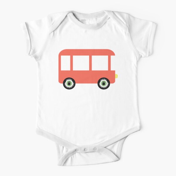 Spell Bear's Bus Short Sleeve Baby One-Piece