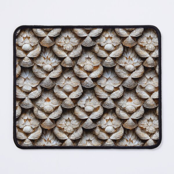 Item preview, White and Brown Seashell Pattern designed and sold by Daniel Leighton.