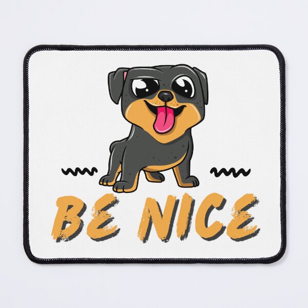 Item preview, white cute dog be nice designed and sold by ARUN VASWANI.