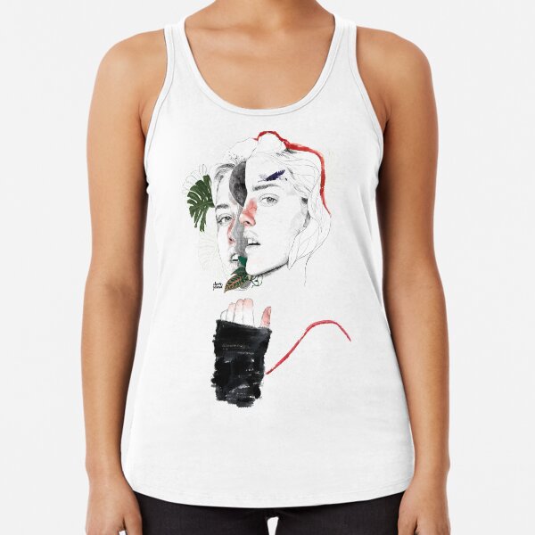 CELLULAR DIVISION II by elena garnu Racerback Tank Top