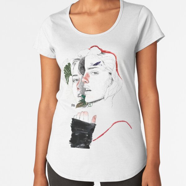 CELLULAR DIVISION II by elena garnu Premium Scoop T-Shirt