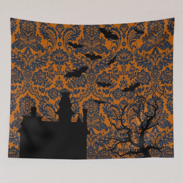 Item preview, Ghotic Seamless Pattern - Addams Family House designed and sold by Art-of-Enami.