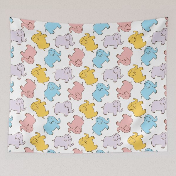 Item preview, Elephant Cute Pattern Design With Colorful Animals Fun Funny designed and sold by ivaostrogonac.