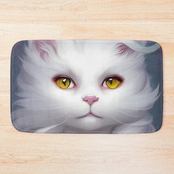 Item preview, White Cat - Modern Digital Art designed and sold by Ai-michiart.