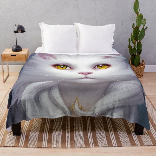 Item preview, White Cat - Modern Digital Art designed and sold by Ai-michiart.