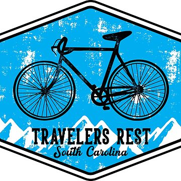 Artwork thumbnail, Travelers Rest South Carolina Tourist Souvenir by carolinafound