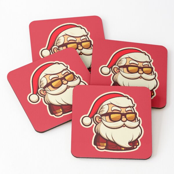 Item preview, Cool Santa Claus Wearing Sunglasses || Vector Art Christmas Sticker designed and sold by MadSwellDesigns.