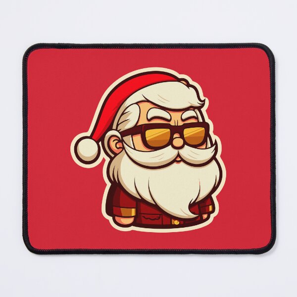 Item preview, Cool Santa Claus Wearing Sunglasses || Vector Art Christmas Sticker designed and sold by MadSwellDesigns.