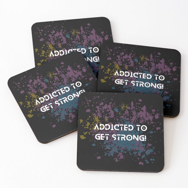 Item preview, Addicted to get strong! workout quotation designed and sold by colorexz.