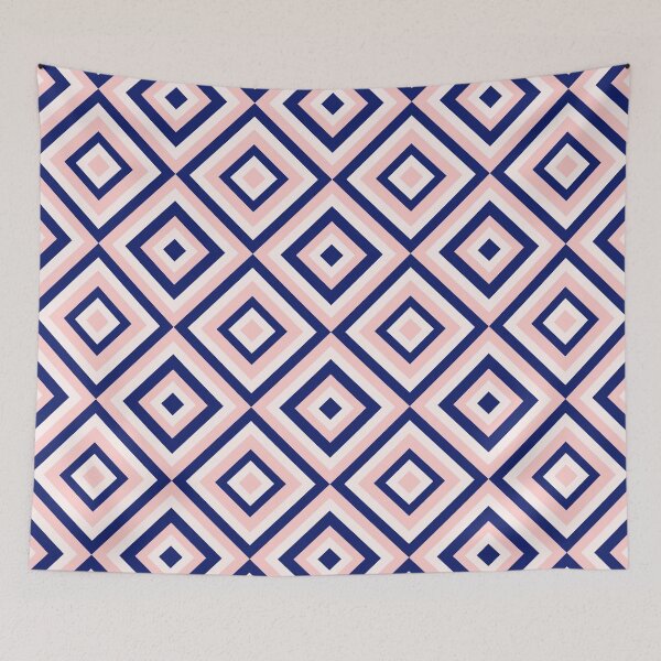 Item preview, Blush Pink & Navy Blue Geometric  designed and sold by newburyboutique.