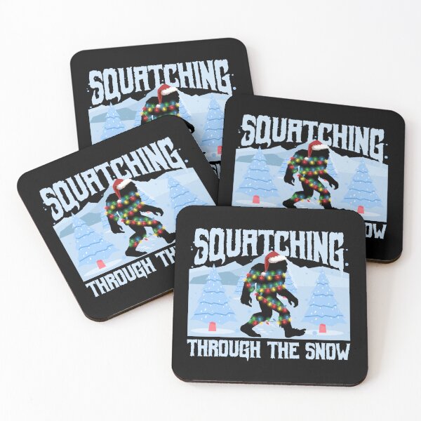 Item preview, Bigfoot Christmas Lights - Squatching Through The Snow designed and sold by Maria Garcia.