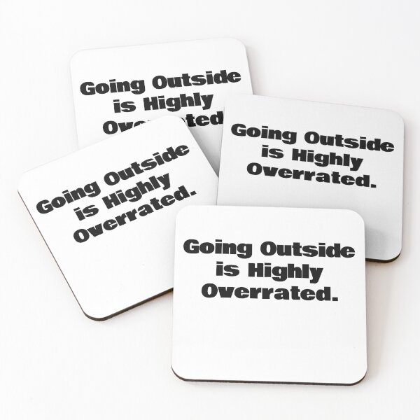 Item preview, Going Outside is Highly Overrated designed and sold by KiziuMiziu ⭐⭐⭐⭐⭐.
