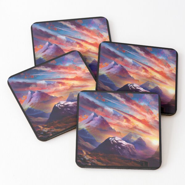 Item preview, Mountain Sunset Dreamlike Landscape designed and sold by Reconocer.