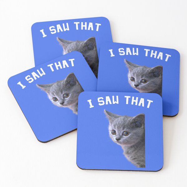 Item preview, I Saw That, Funny Cat designed and sold by TheCatmeow2000.