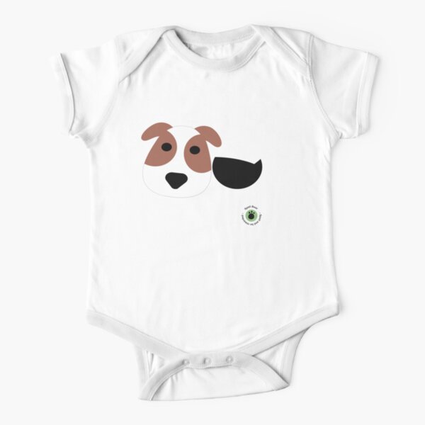 Spell Bear's Dog Short Sleeve Baby One-Piece