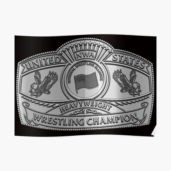 Wrestling Championship Belt Poster For Sale By Saint Designs77 Redbubble