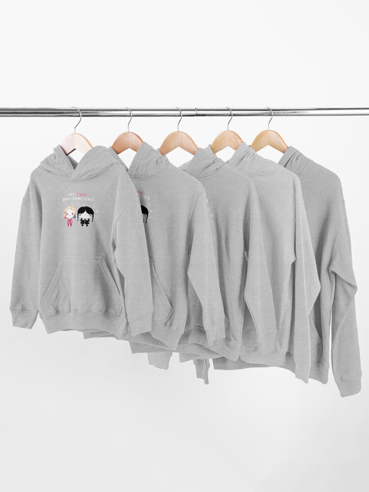Alternate view of Two personalities Kids Pullover Hoodie