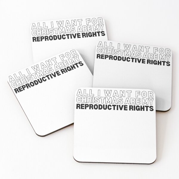 Item preview, ALL I WANT FOR CHRISTMAS ARE MY REPRODUCTIVE RIGHTS | FEMINIST CHRISTMAS QUOTE designed and sold by Festive Feminist.