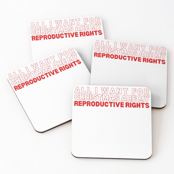 Item preview, ALL I WANT FOR CHRISTMAS ARE MY REPRODUCTIVE RIGHTS | FEMINIST XMAS QUOTE designed and sold by Festive Feminist.