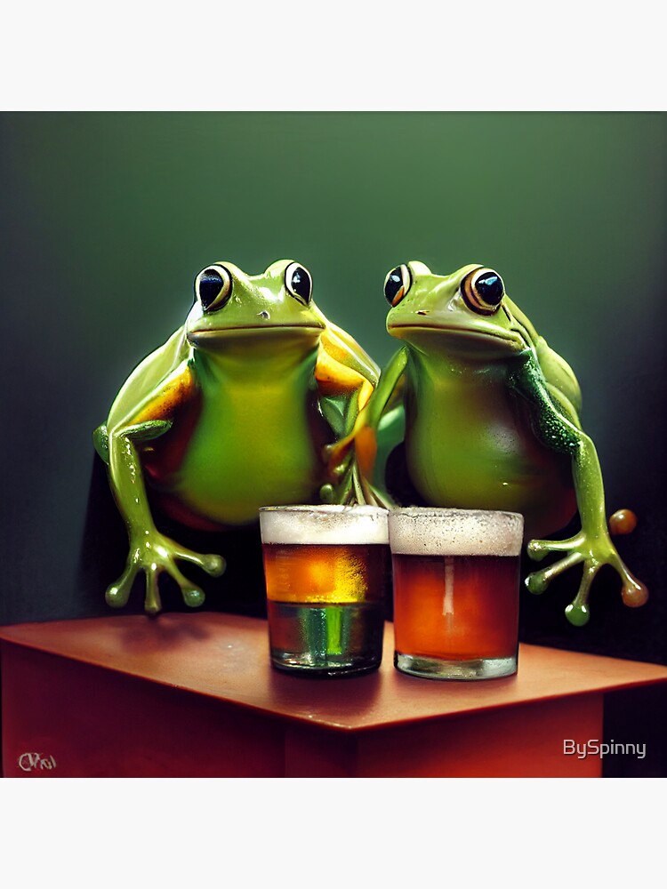 "Beer Frogs" Sticker for Sale by BySpinny Redbubble