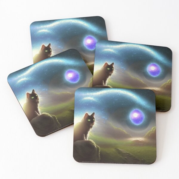 Item preview, A Cat looking at the magical universe designed and sold by Passacagliabusra.