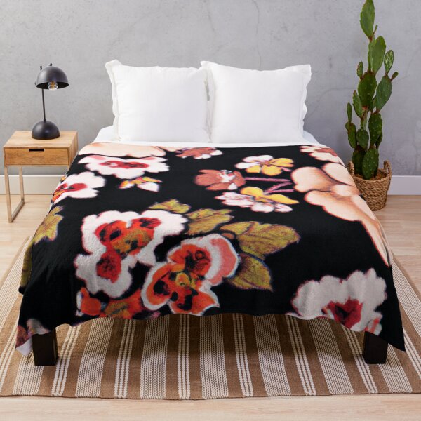 Item preview, Black and red flower pattern designed and sold by Bakesales.