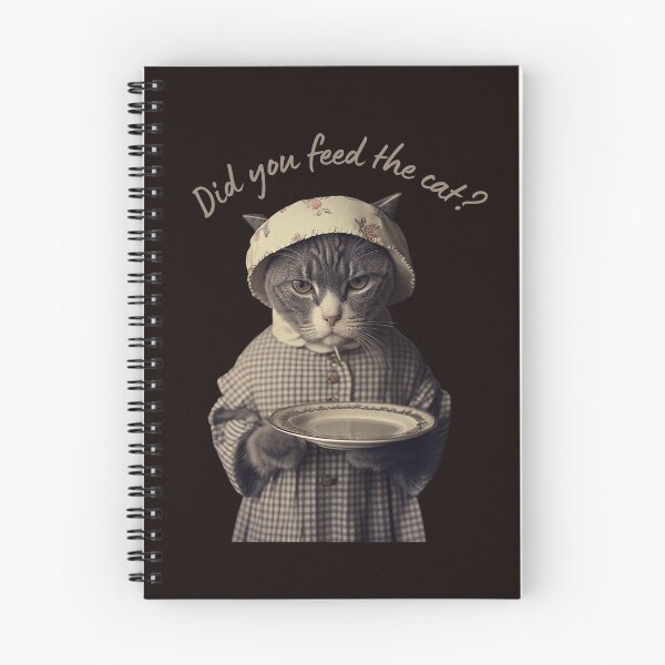Item preview, Hungry cat with an empty plate did you feed the cat? designed and sold by GorinART.
