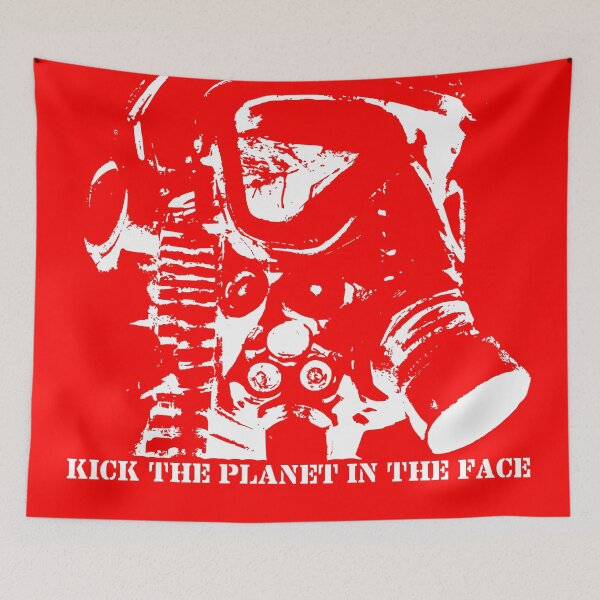 Item preview, KICK THE PLANET IN THE FACE designed and sold by 1MILLIONPUSHUPS.