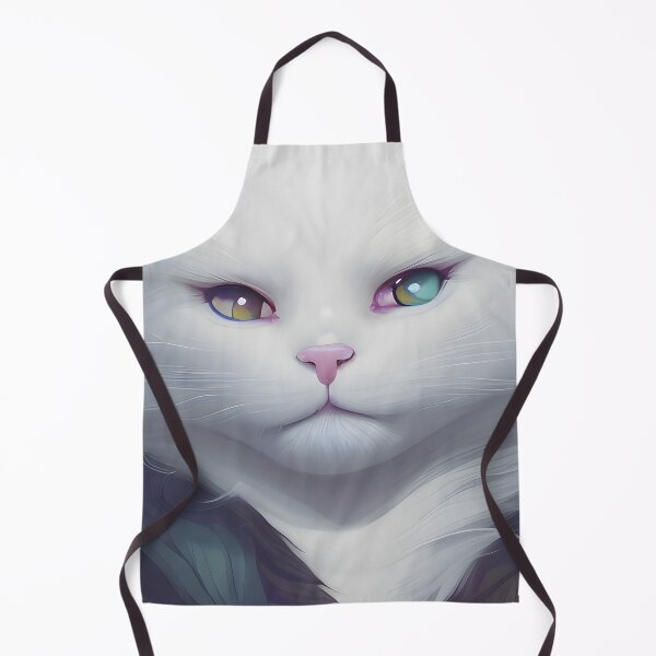 Item preview, Gato blanco - Arte digital moderno designed and sold by Ai-michiart.