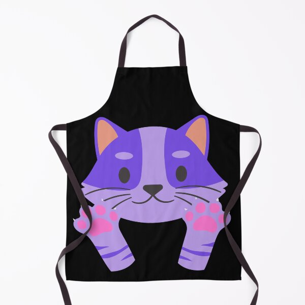 Item preview, A purple cat showing its claws with joy designed and sold by The-Blue-Feline.