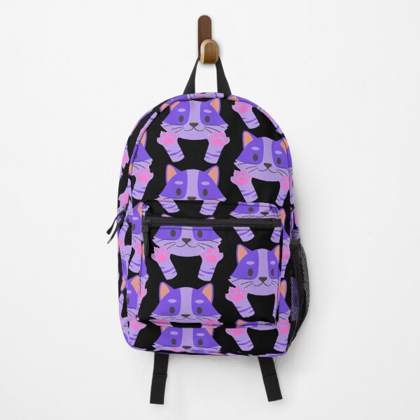 Item preview, A purple cat showing its claws with joy designed and sold by The-Blue-Feline.