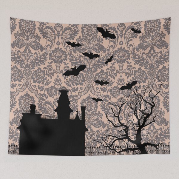 Item preview, Ghotic Seamless Pattern - Addams Family House designed and sold by Art-of-Enami.