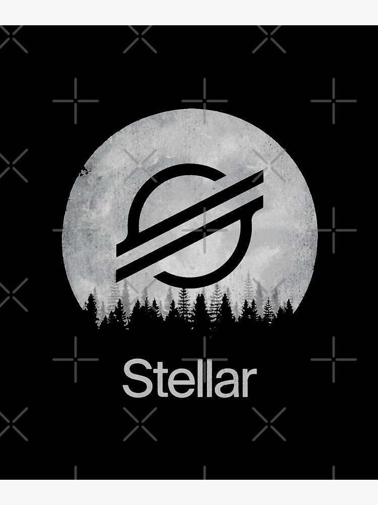 Disover Stellar - XLM - Cryptocurrency To the moon Premium Matte Vertical Poster