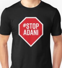 Camiseta unisex detener adani logo