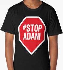 stop adani logo Long T-Shirt