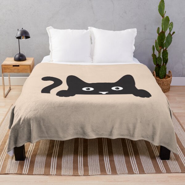 Item preview, Black Cat Popping Out From An Invisible Box designed and sold by munochill.