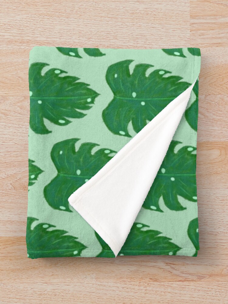 Thumbnail 3 of 6, Throw Blanket, Leaf - Icon designed and sold by jee532.