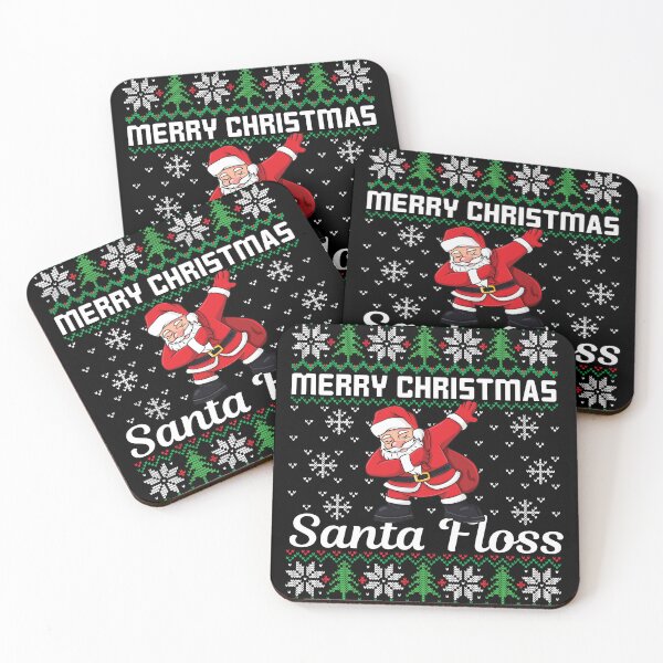 Artikelvorschau, Frohe Weihnachten Santa Floss Lustige hässliche Weihnachtsstrickjacke entworfen und verkauft von designsdetour.