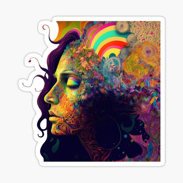 Psychedelic Trip Visionary Art Sticker