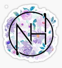 Niall purple floral Sticker