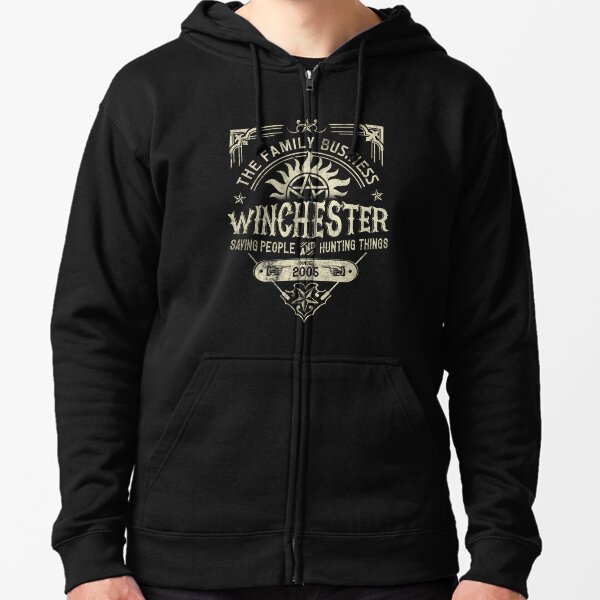 A Very Winchester Business Zipped Hoodie