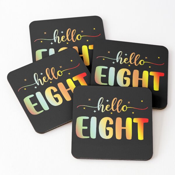 Item preview, Hello Eight | 8 Year Old | 8th Birthday Girl designed and sold by AMINE  ★★★★★.