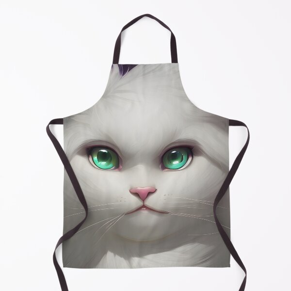 Item preview, Gato blanco - Arte digital moderno designed and sold by Ai-michiart.