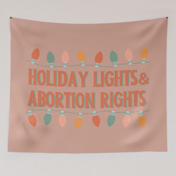 Item preview, Holiday lights and abortion rights designed and sold by SunriseAndHoney.