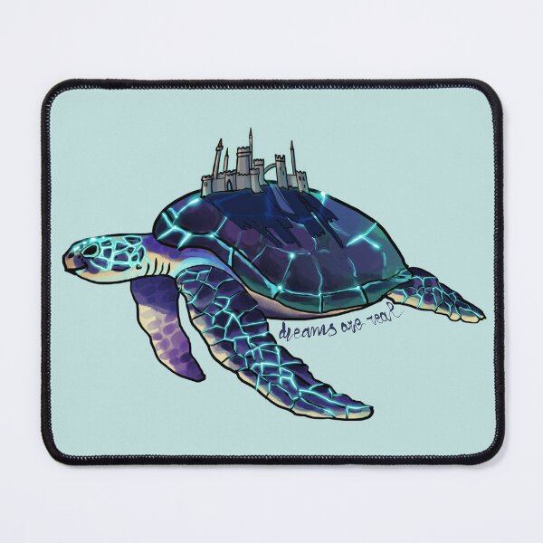 Item preview, Turtle carrying mythical kingdom on her back designed and sold by Solar1sArt.