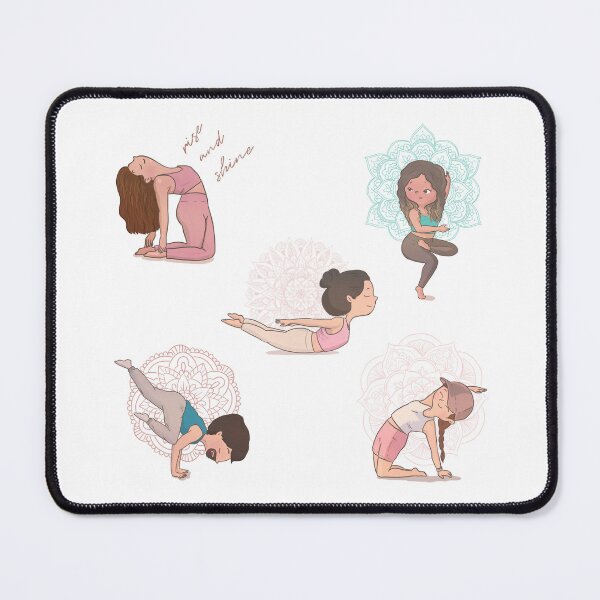 Item preview, Yoga Poses Sticker Pack designed and sold by Rita Cuppari.